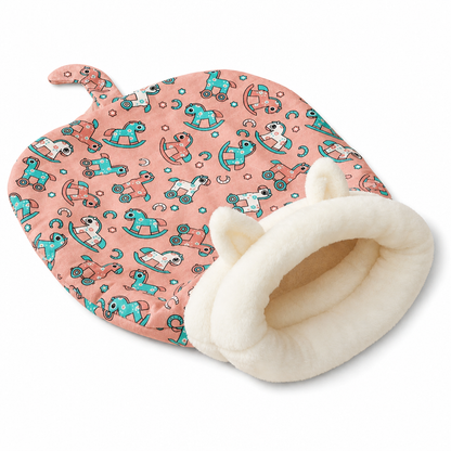🐾 50 % DE RÉDUCTION ! 🛏️ Sac de couchage semi-fermé et chaud pour animaux de compagnie – Lit pour chats et petits chiens, résistant au vent, moelleux et douillet, un nid douillet et apaisant pour les siestes d'hiver 🌨️