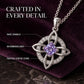 🔥PROMO -50%⏳ Collier pendentif nœud celtique & sorcière ✨ Bijou élégant symbolique, design unique, parfait comme cadeau