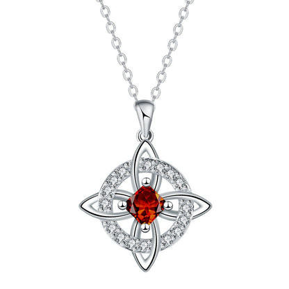🔥PROMO -50%⏳ Collier pendentif nœud celtique & sorcière ✨ Bijou élégant symbolique, design unique, parfait comme cadeau