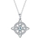 🔥PROMO -50%⏳ Collier pendentif nœud celtique & sorcière ✨ Bijou élégant symbolique, design unique, parfait comme cadeau