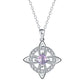 🔥PROMO -50%⏳ Collier pendentif nœud celtique & sorcière ✨ Bijou élégant symbolique, design unique, parfait comme cadeau