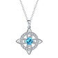 🔥PROMO -50%⏳ Collier pendentif nœud celtique & sorcière ✨ Bijou élégant symbolique, design unique, parfait comme cadeau
