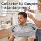 ⏳Spécial à durée limitée⏰Cape de coupe de cheveux avec récupérateur de cheveux – Protégez vos vêtements et vos sols des cheveux coupés🏆✂️