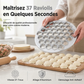 🥟🍴 Moule à Raviolis en Alliage d’Aluminium à 37 Cavités – Rapide, Uniforme et Facile à Utiliser