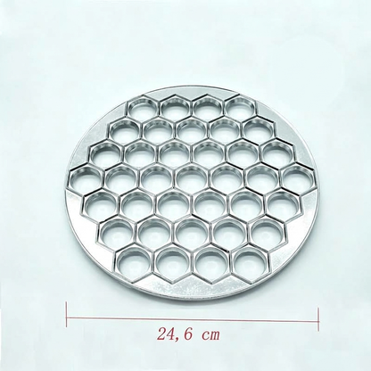 🥟🍴 Moule à Raviolis en Alliage d’Aluminium à 37 Cavités – Rapide, Uniforme et Facile à Utiliser