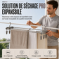 Porte-serviettes de bain et porte-vêtements extensible