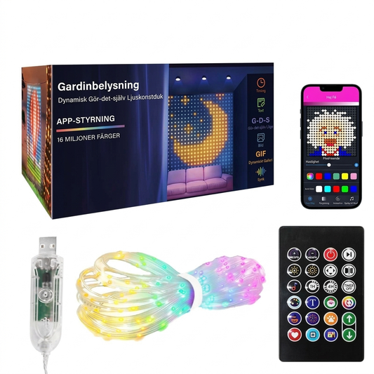 🎄✨ PROMO -60% ! Guirlande LED Rideau — Étanche, Synchronisée à la Musique & Contrôle par Application 🎵