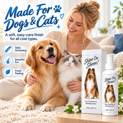 🐾✨ Spray démêlant et revitalisant pour le pelage des animaux de compagnie – Idéal pour les chiens et les chats, sans rinçage et facile à utiliser 🧴