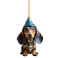 ⏳🔥50 % DE RÉDUCTION POUR UNE DURÉE LIMITÉE ! ⏰🎄 Décorations de sapin de Noël en forme de chiot 🐕🎁