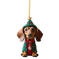 ⏳🔥50 % DE RÉDUCTION POUR UNE DURÉE LIMITÉE ! ⏰🎄 Décorations de sapin de Noël en forme de chiot 🐕🎁