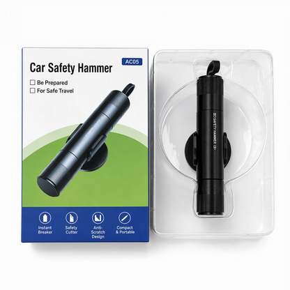 🔥-50% DE RÉDUCTION✨Marteau de sécurité voiture portable🔨Brise-vitres mini, coupe-ceinture, urgence auto essentiel