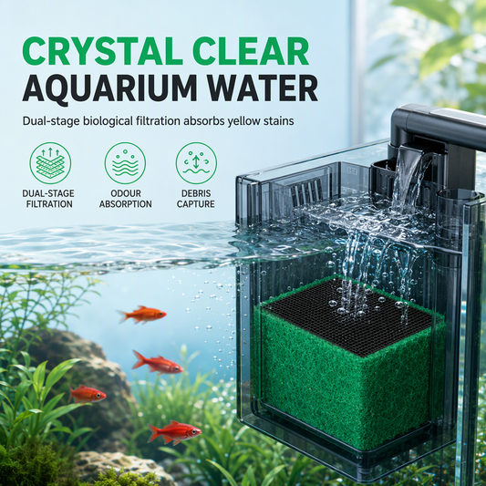 🥳PROMO EXCEPTIONNELLE 2026🥳 💞+50 000 ventes ! 🐠💧 50 % de réduction ! Cube filtrant charbon actif : filtration nid d’abeille clarifie l’eau trouble et supprime les odeurs. Bloc anti-effritement, pour un aquarium à l’eau cristalline !🛡️✅