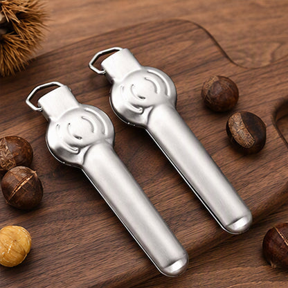 🥜Casse-noisettes en acier inoxydable et outil pour décortiquer les châtaignes
