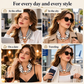 🔥-50% DE RÉDUCTION✨Foulard collier 2en1🧲Fermoir magnétique, détachable, plusieurs styles de port