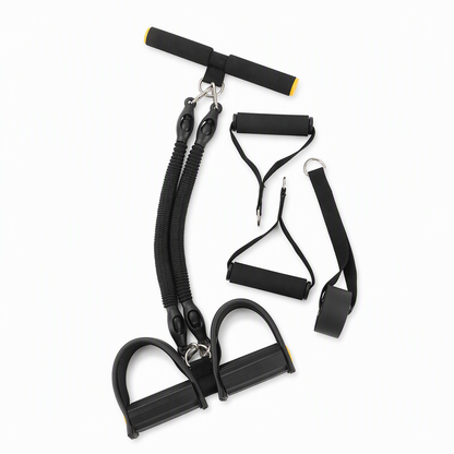 Corde élastique multifonctionnelle à résistance, à pédale, pour exercices abdominaux, entraînement à domicile, yoga et Pilates, fitness, pour hommes et femme