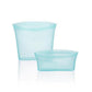 🔥 -50% VENTE FLASH ! BEST-SELLER 🔥 Récipients réutilisables en silicone avec fermeture à glissière – Lot de 2 (un grand et un petit) : conservez vos aliments frais, réduisez les déchets et emportez-les partout ! ♻️🥗✨