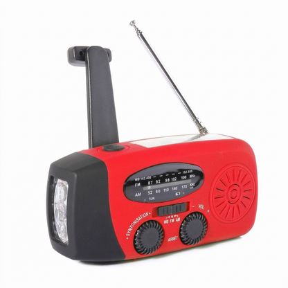 📻 50 % DE RÉDUCTION MAINTENANT ! 🔋 Radio solaire d’urgence portable multifonctionnelle – Batterie externe, manivelle et alerte météo ⚡