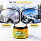 Kit de crème réparatrice pour rayures sur les verres, avec éponge, pour lunettes, lunettes de protection, écrans faciaux et visières de casque