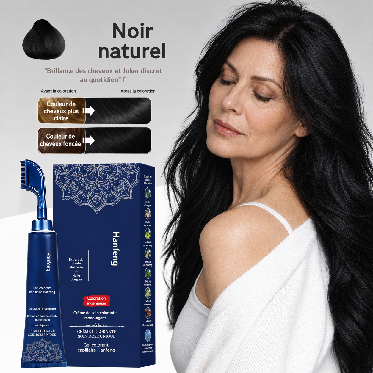🌿✨ 50 % DE RÉDUCTION EN CE MOMENT ! !✨🌿 Peigne pour coloration naturelle des cheveux, à utiliser chez soi